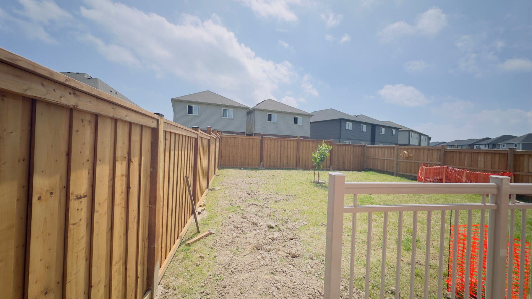 Full Backyard Fence Run — Fences project by Redstone Construction in Brampton, ON